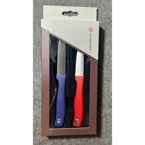 Wüsthof Silverpoint Paring Knife Set 9313 - Red and Blue